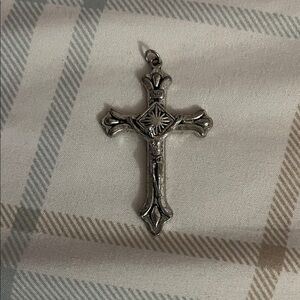 Vintage Silver Cross Pendant